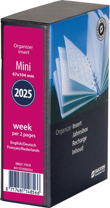 Succes Mini Jahresinhalt komplett Januar - Dezember (6.7 x 10.5 cm, Deutsch, Englisch, Italienisch, Französisch)