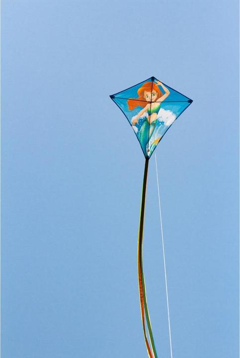 Produktbild Invento Drachen Eddy Mermaid 68x68 cm, ab 5 Jahren, inkl. Griff mit 40 m Schnur