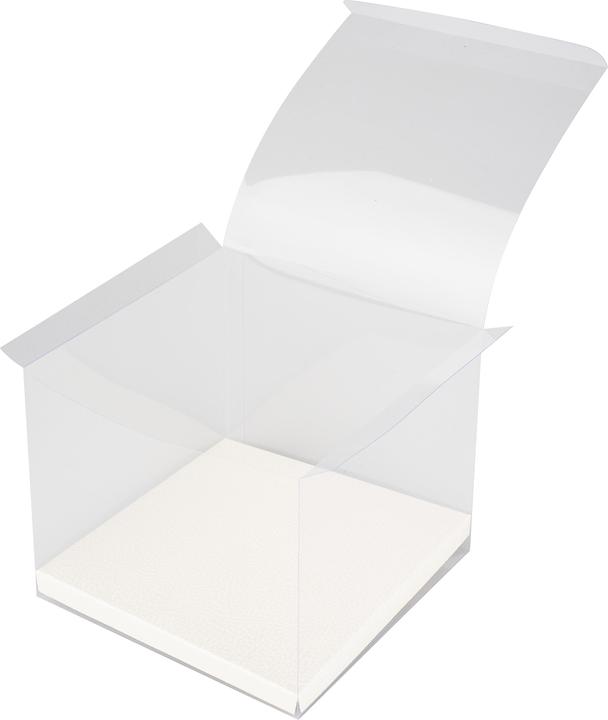 Actual product image Hobby Fun Box for money and gift vouchers, transparent (18 x 18 x 15 cm)
