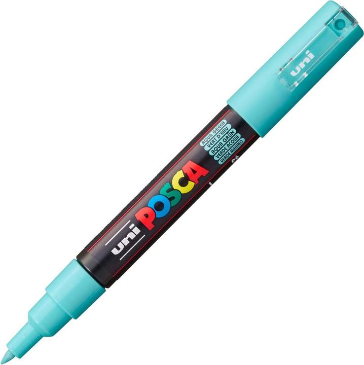 Actual product image Posca Extra Fine Marker PC-1M (Aqua Green, 1 mm, 1 x)