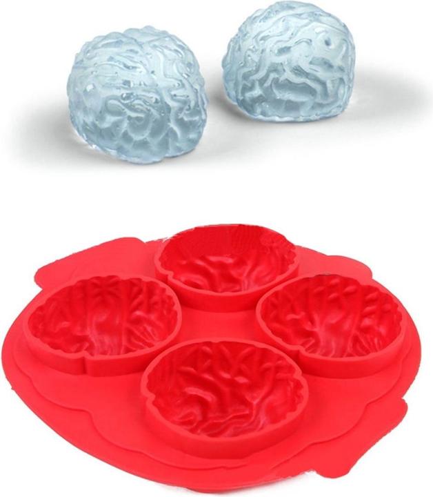 Produktbild König Design Silikon Eiswürfelform Kopf Gehirn Eiswürfel Eis für Whiskey Wein Bar Party Neu