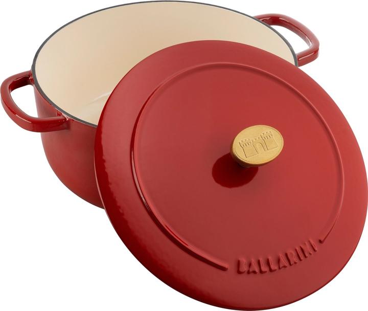 Image du produit Ballarini Cocotte BELLAMONTE 22 cm ronde 3,0 litres en fonte rouge (22 cm, Cocotte + faitout, Fonte)