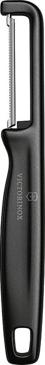 Victorinox Iota Sparschäler, gezahnt, zweischneidig, schwarz