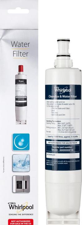Produktbild Whirlpool C00424824 Kühlschrankteil & Zubehör Wasserfilter Blau, Weiss (1 x)