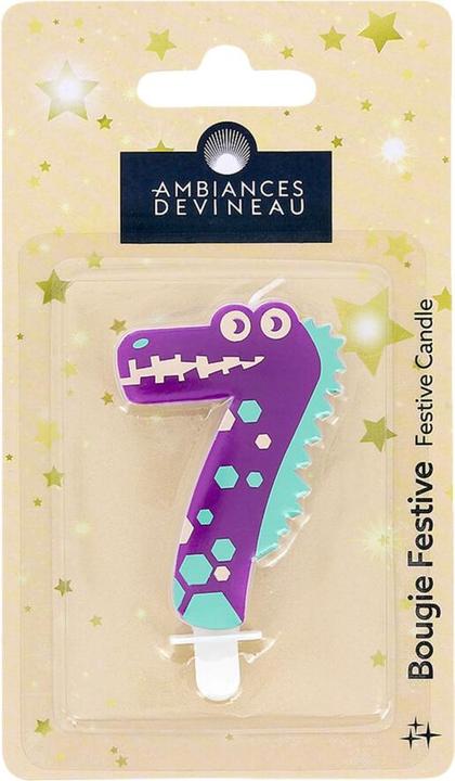 Image du produit Ambiances Devineau Bougie Chiffre Animaux Crocodile N°7