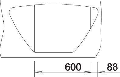 Actual product image Blanco Tipo 9 E (Top-mounted sink, 93 cm, 51 cm)