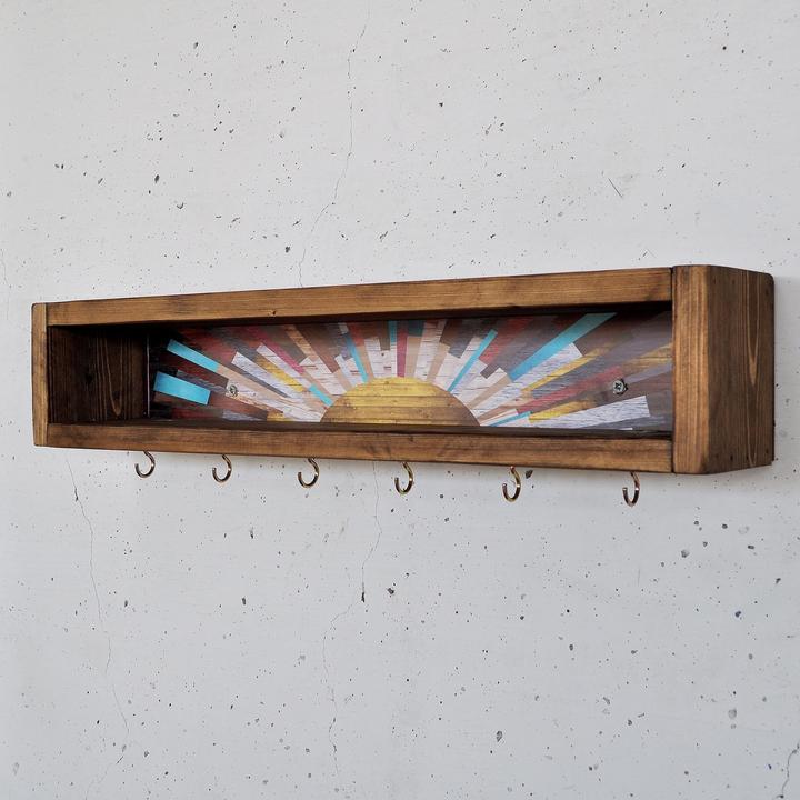 Immagine prodotto Hanah Home Sculpted Decorative Wooden Wall Shelf (40 x 10 x 10 cm)