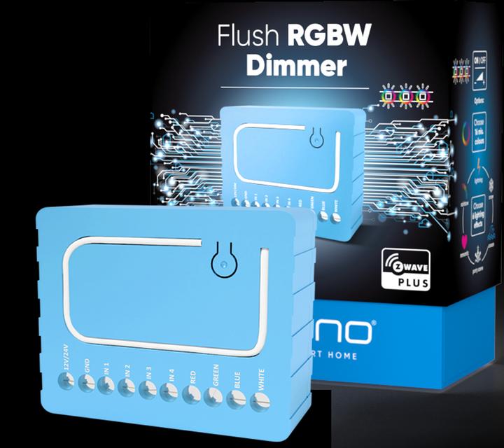 Actual product image Qubino RGBW Dimmer (Switch actuator, Dimming actuator)