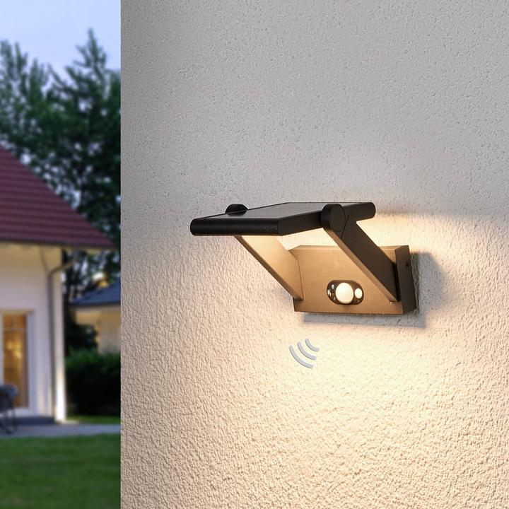 Immagine prodotto Lucande Applique Vakerian Solcelle con sensore Grafite (150 lm, IP54)