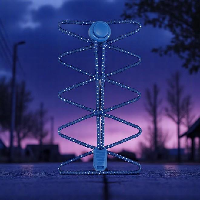 Produktbild LaceGodZ 1 Paar ReflectLite Series elastische, reflektierende Schnürsenkel (100 cm)