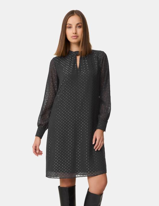Produktbild Taifun Festliches Chiffonkleid mit Shiny-Dots Kleid Langarm kurz - 64286 (42)