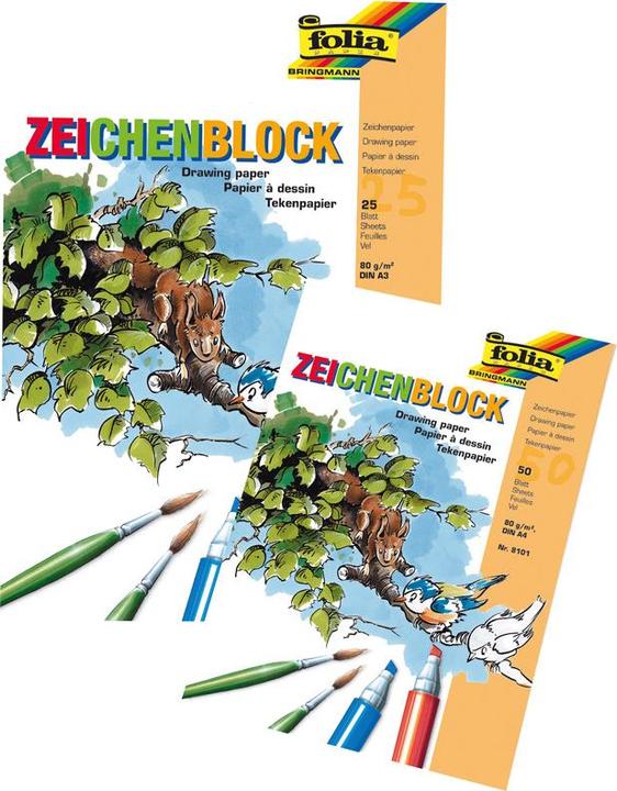 Produktbild Folia Mahlblock (A4, Blanko, Weicher Einband)