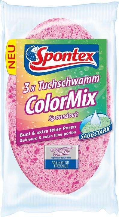 Spontex Tuchschwamm Color Mix 3er Pack (3 Stk.)