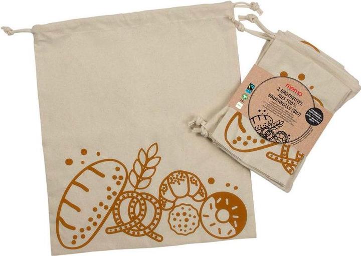 Image du produit Memo Paris 2 sacs à pain 100% coton biologique