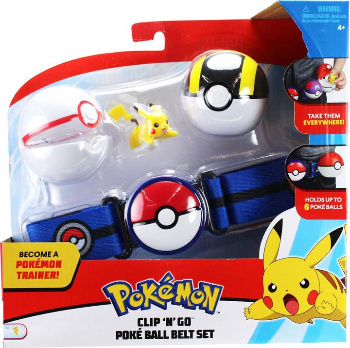Produktbild Boti Pokemon: Clip 'N' Go Poke Ball Belt Set - Poke Ball with Repeat Ball and Pikachu