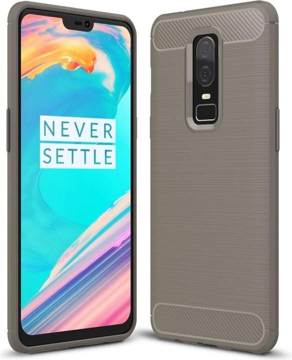 König Design OnePlus 6 Hülle Case Handy Cover Schutz Tasche Schutzhülle Bumper Schale Grau (OnePlus 6)