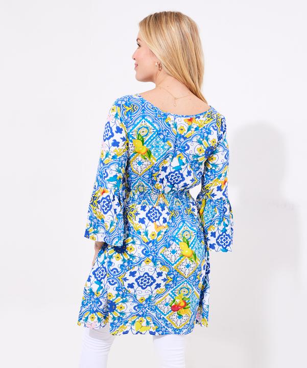 Actual product image Joe Browns Fruity Tile Shirred Waist Tunic (42)