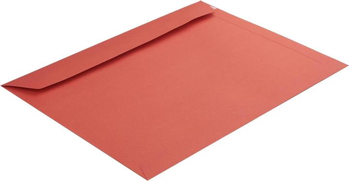 Image du produit Blanke Briefhüllen 50 rote Briefumschläge DIN C4 mit Haftklebung (C4, 50 x)