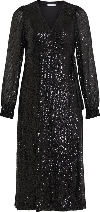 Actual product image Vila Vimaia Ls Sequin Midi Wrap Dress/Dc (34)