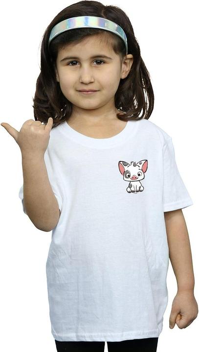 Produktbild Disney Moana Pua The Pig Breast Print TShirt Mädchen (152, 158)