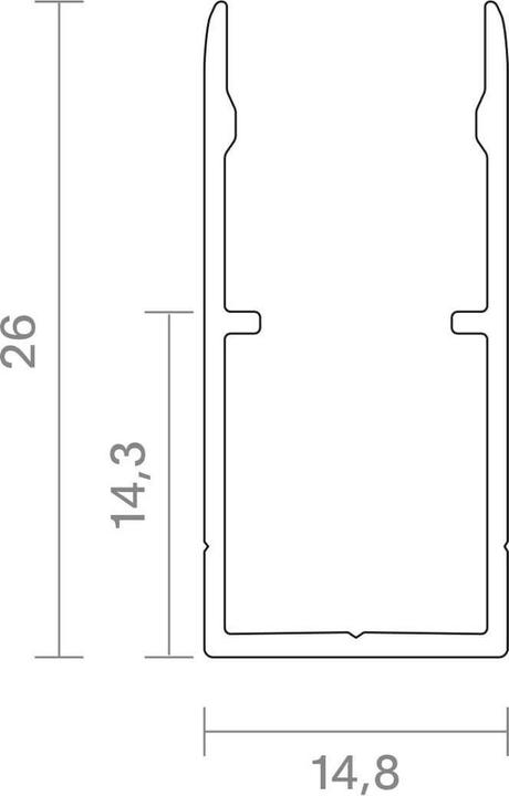 Productafbeelding Sigor 1m profiel 13 ART OMNI/TOP kabelgoot (100 cm)