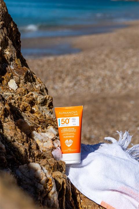 Actual product image Alphanova Monoï (Sun cream face, SPF 50+, 50 ml, 73 g)