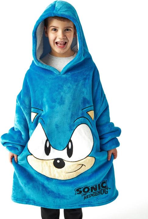 Image du produit Sonic The Hedgehog - Couverture à capuche - Garçon (Taille unique)