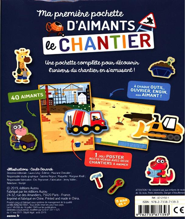 Actual product image Auzou France Le chantier : ma première pochette d'aimants (French)