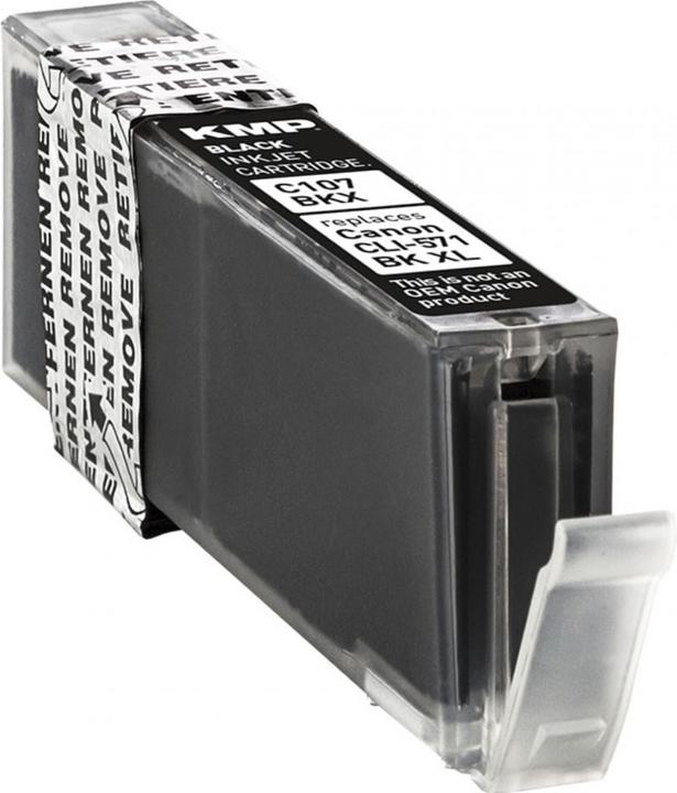 Immagine prodotto KMP C107BKX Cartuccia d'inchiostro bw comp. con Canon CLI-571 XL BK (FC)