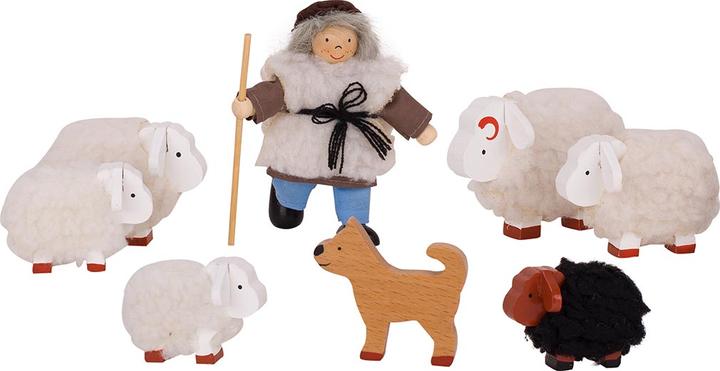 Actual product image Goki Doll house + sheep shepherd