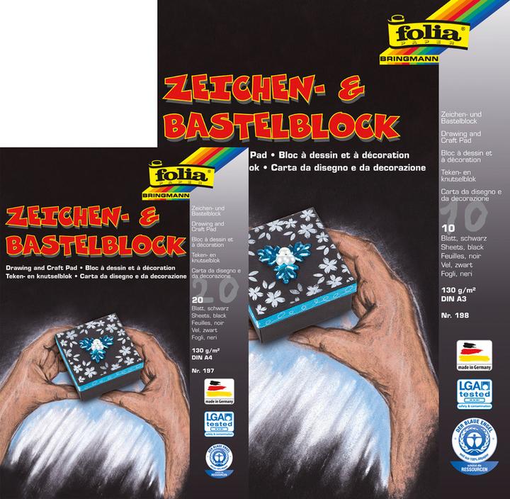 Image du produit Folia Dessin et artisanat Bloc A3 (A3, Blanc, Couverture rigide)