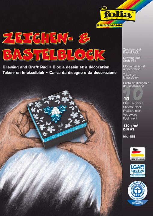 Image du produit Folia Dessin et artisanat Bloc A3 (A3, Blanc, Couverture rigide)