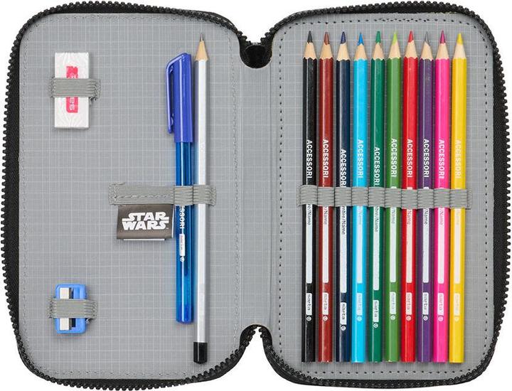 Produktbild Safta Star Wars ""The Fighter"" - Etui inkl. Stifte, Spitzer und Radiergummi (28 Teile)