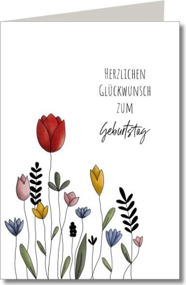 Produktbild Keitcards Geburtstagskarte herzlichen Glückwunsch zum Geburtstag (1 Stk.)