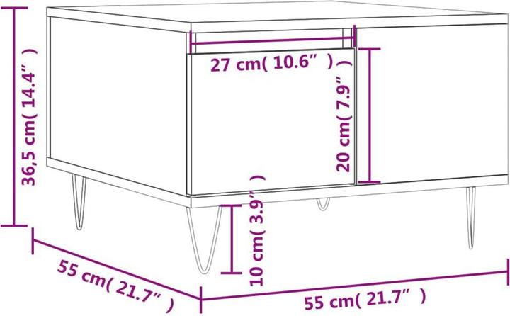 Image du produit VidaXL Benicio (55 x 55 x 36.5 cm)