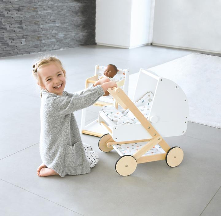 Actual product image small foot Doll carriage "Little Button