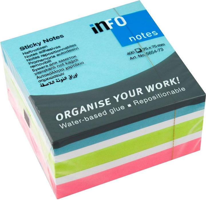 Produktbild Cube Haftnotizen Standard 5654-73 farbsortiert 1 St. (75 x 75 x 12 cm)