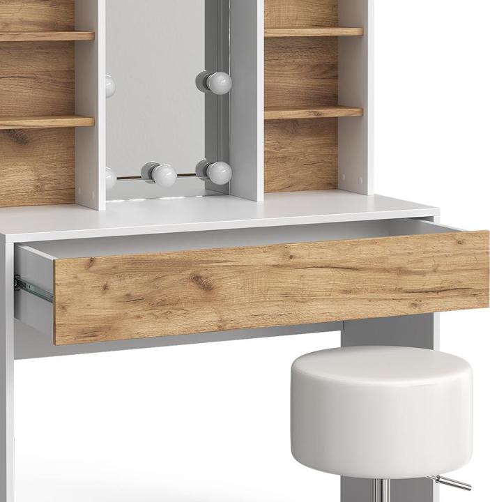 Produktbild Vicco Alexa mit Hocker und Beleuchtung (93 x 40 x 147 cm)