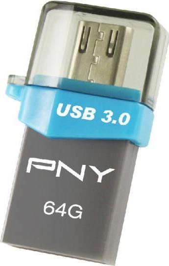 PNY DUO-LINK OTG OU3 64GB USB3.0 (64 Go, Micro USB-B, USB-A)