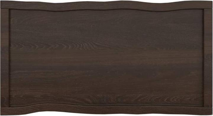 Actual product image VidaXL Tischplatte 100x50x6 cm Massivholz Eiche Behandelt (100 x 50 x 6 cm)