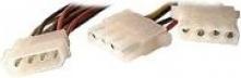 Image du produit Exertis Connect Câble d'alimentation en Y, 2x 4 broches Molex femelle vers 1x 4 broches Molex mâle, 0,2 m (0.20 m)