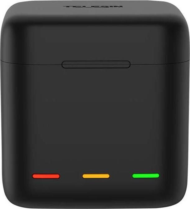 Image du produit Telesin Chargeur de boîte à trois canaux + 3 batteries (GoPro Hero 9, GoPro Hero 11, GoPro Hero 10, GoPro Hero 12)