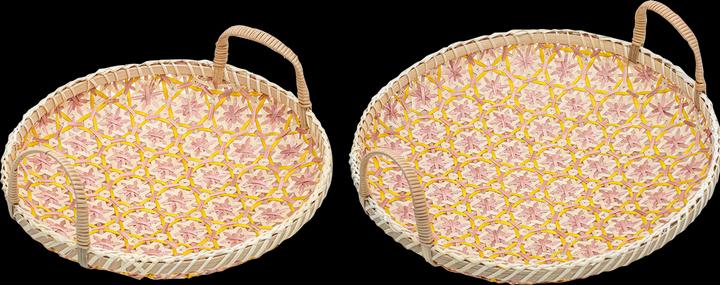 Produktbild Ladelle Serviertablettset geflochten Bamboo