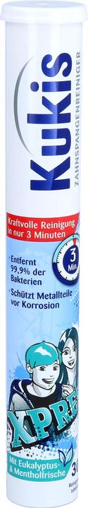 Kukis Reckitt Benckiser, pastilles de nettoyage pour appareils dentaires, 60 pastilles