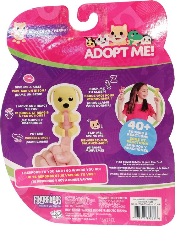 Produktbild WowWee Fingerlings X Adopt Me Hund