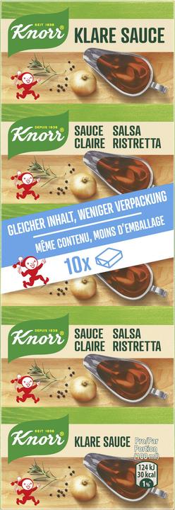 Produktbild Knorr Klare Sauce Würfel Stange, ideal zu portionieren, für Suppe & Saucen (93 g)