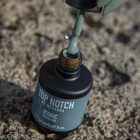Actual product image Mesauda Top Notch Iconic 267 Wild Forest Semi-Permanent Nail Polish 14ml (267 Wild Forest, Top coat)