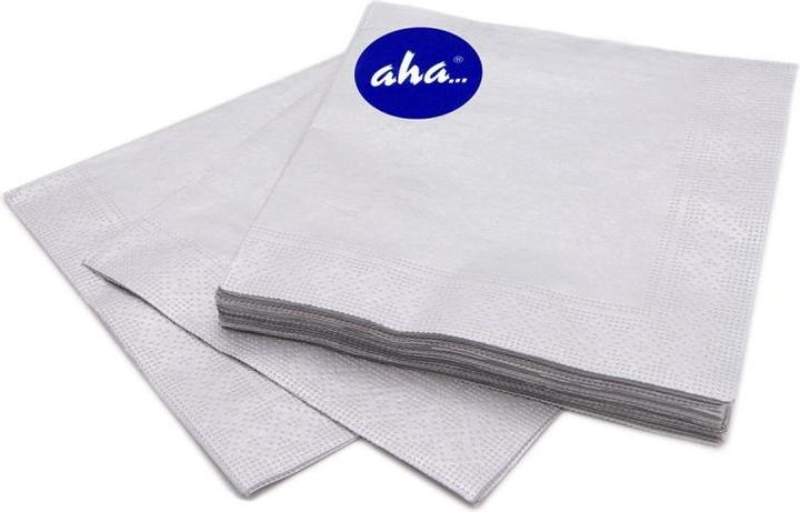Immagine prodotto Aha Tovaglioli, 3 veli, piega 1/4, 33x33cm, 20 pezzi, grigio pastello (20 x, 33 x 33 cm)