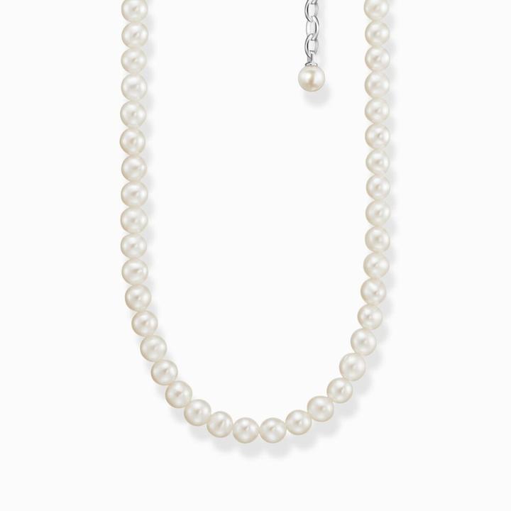 Actual product image Thomas Sabo Necklace pearls silver (925 sterling silver, Blackened, 40 - 45 cm)