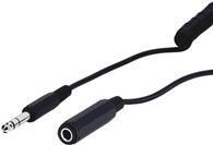 Immagine prodotto Goobay Prolunga per cuffie 6,35 mm, cavo a spirale (5 m, Estensione)